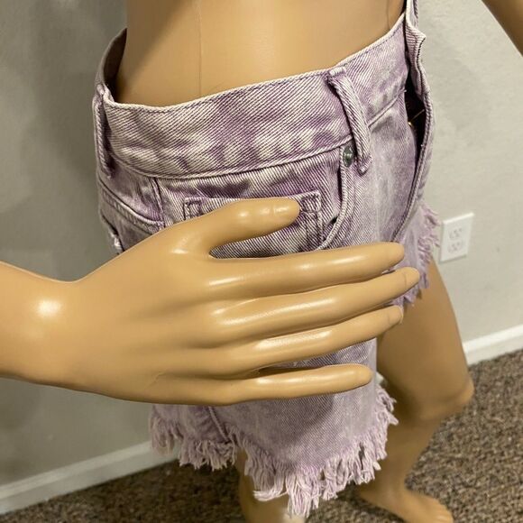 SIMPLE SOCIETY Distressed Cut Off Shortssize9 - Picture 9 of 12